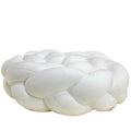 Handmade Knotted Floor Mat Woven Decorative Pillow Comfortable Soft Stitched Knitted Pillow for Living Room Bed Decorations